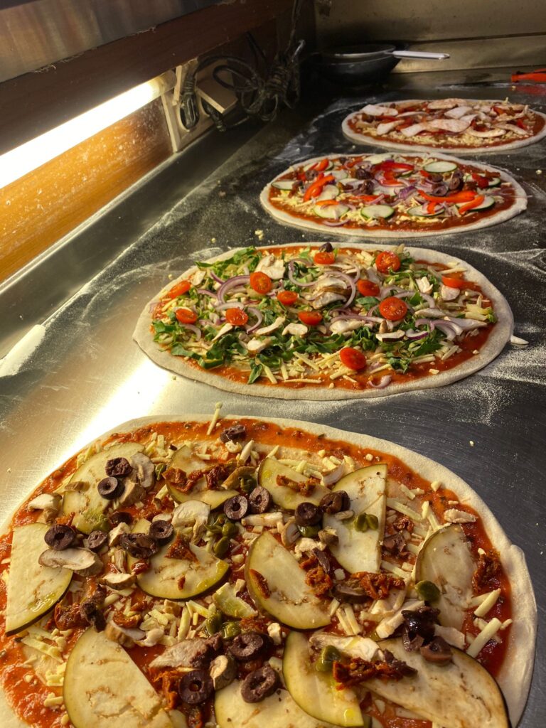 Vegan pizzas in Salzburg