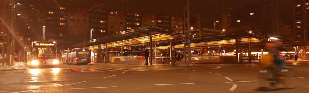 mobility as a lifestyle - public transportation - Salzburg Main Train Station