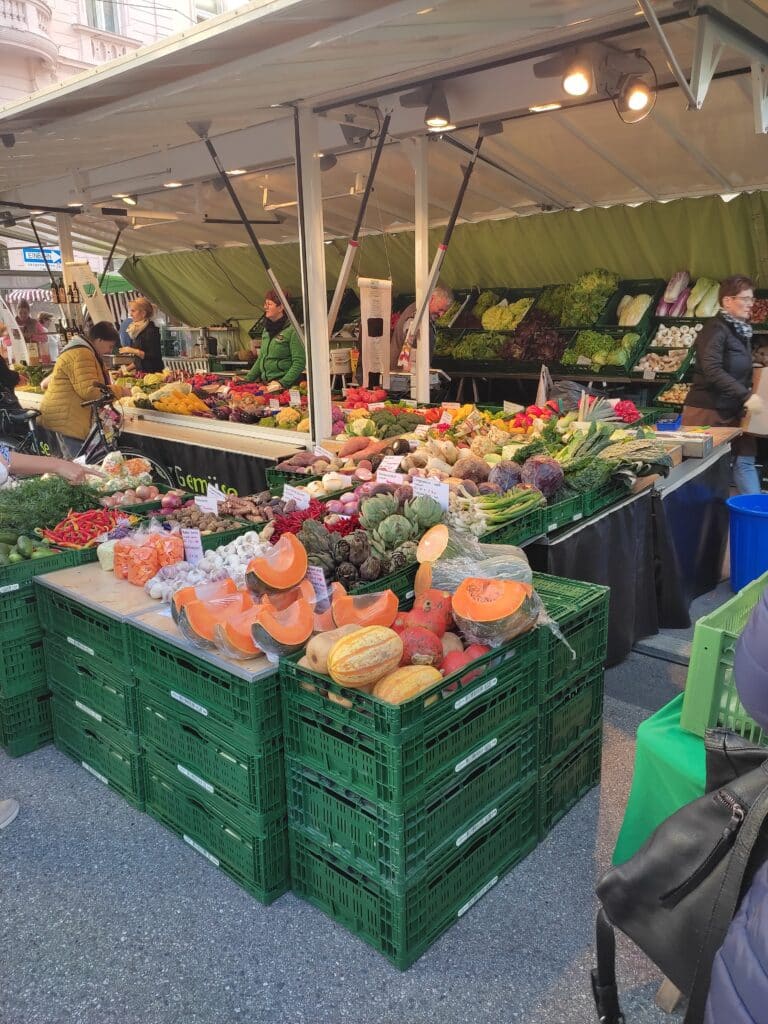 Fruits and Vegetables at the Schranne food market